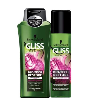 Gliss Bio-Tech Strengthening Shampoo 360 ml + Bio-Tech Liquid Conditioner 200 ml