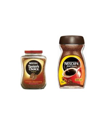 Nescafe Taster's Choice 100 Gram + Matinal 100 Gram Soluble Granulated Coffee Set of 2
