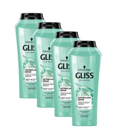 Gliss Schwarzkopf Gliss Nutribalance Shampoo 500 Ml X4 Pieces