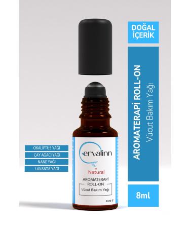Ervalinn Natural Aromatherapy Roll-on Head Area Relaxing Cold Massage Effective Care Oil Lip Balm Gift