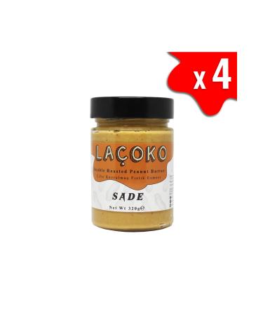 LA OKO 1280 Grams Sugar-Free Additive-Free Gluten-Free Vegan Natural Double Roasted Peanut Butter