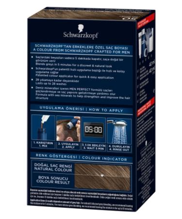 Schwarzkopf Men Perfect Permanent Fast Gel Hair Dye Against Whites Light Brown 50 50 Ml - Buy Online on GoSupps.com