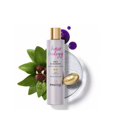 Pantene Hair Biology Anti-Orange Silver Purple Shampoo For Blonde And Gray Hair 250 Ml - Buy Online on GoSupps.com