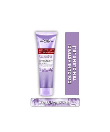 L'Oreal Paris Revitalift Filler Hyaluronic Acid Plumping Facial Cleansing Gel 150 Ml Purifying