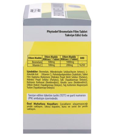 Phytodef Bromelain & Vitamin C - 60 Tablets - Buy Online on GoSupps.com