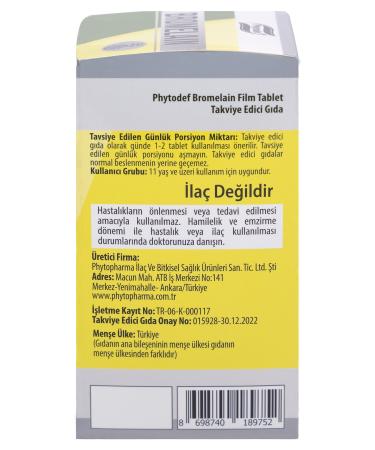 Phytodef Bromelain & Vitamin C - 60 Tablets - Buy Online on GoSupps.com