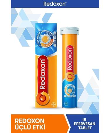 Redoxon Triple Effect 15 Effervescent Tablets I 1000 mg Vitamin C Vitamin D and Zinc Containing Supplement