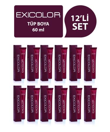 Exicolor 8.3 Golden Blonde Hair Dye 60ml (Set of 12)