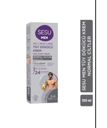 Sesu Hair Removal Cream for Men Normal Skin 100 ml