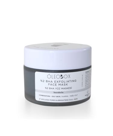 Oleobox Anti-Pore Anti-Acne Fiddy Mask - Karabela - 2% Bha + Active Charcoal - 30 Ml / 50 G