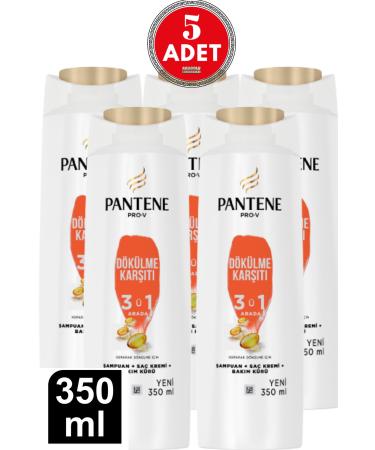 Pantene Anti-Hair Loss 3in1 Shampoo 350 Ml 5 Pieces