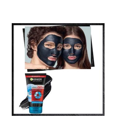 Garnier Pure & Clean Anti-Blackhead Charcoal 3 in 1 Peeling Mask 150 Ml - Buy Online on GoSupps.com