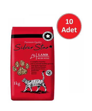 Silver Star Premium Lamb Adult Cat Food 1 Kg * 10 Pieces