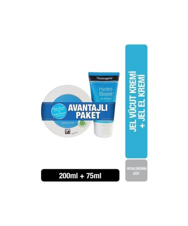 Neutrogena Hydro Boost Gel Body Cream 200 Ml + Gel Hand Cream 75 Ml