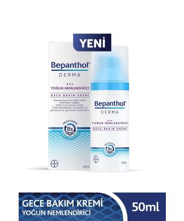 Bepanthol Derma Intensive Moisturizing Night Care Cream 50 ml Provitamin B5 Care Complex Moisture