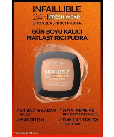 L'Oreal Paris L'or al Paris Infaillible 24h Fresh Wear Bronzing Powder - 300 Light Medium - Buy Online on GoSupps.com