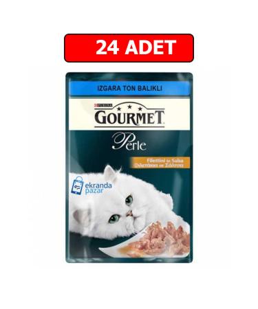 Gourmet Perle Grilled Tuna Wet Cat Food 85 Gr X 24 Pouch
