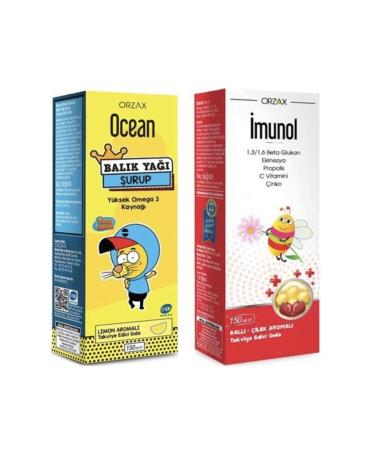 IMUNOL Ocean Fish Oil Syrup 150 Ml (King Shakir) + Imunol Syrup 150 Ml