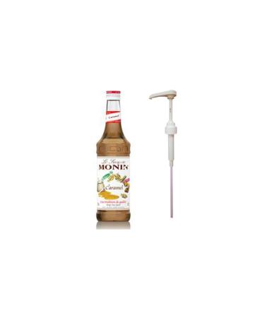 Monin Caramel 700ml Syrup + Syrup Pump