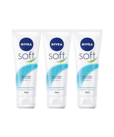 NIVEA Soft Moisturizing Care Cream 75 ml X 3 Pieces