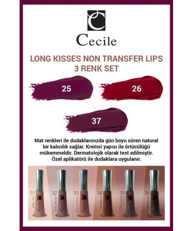 Cecile Long Kisses Lip Gloss Glamorous Lips 25-26-37