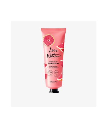 Oriflame Love Nature Revitalizing Hand Cream with Organic Pink Grapefruit