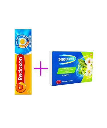 Redoxon Triple Effective 15 Effervescent Tablets Theranatur Raspberry Flavored 16 Pastilles
