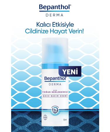 Bepanthol Derma Intensive Moisturizing Night Care Cream 50 ml Provitamin B5 Care Complex Moisture - Buy Online on GoSupps.com