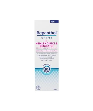 Bepanthol Derma Moisturizing and Nourishing Daily Face Care Cream 50 ml - Buy Online on GoSupps.com