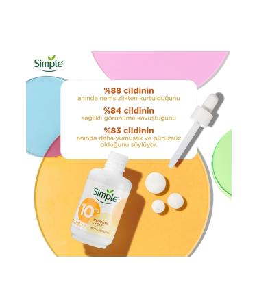 Simple C+f+e Vitamin Serum for Younger Looking and Brighter Skin 30 Ml  - Buy Online on GoSupps.com