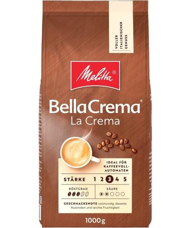 melitta Bellacrema Lacrema Medium Flavored Coffee Beans 1000 gr.