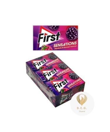 Kent First Sensations Raspberry and Black Mulberry Flavored Gum (12 Pieces)