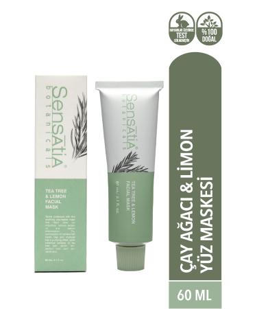 Sensatia Botanicals Tea Tree & Lemon Facial Mask 60ml - Buy Online on GoSupps.com