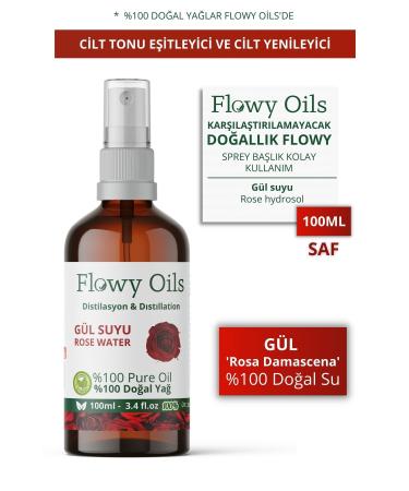 Celenzea Rose Water Glass Bottle 0 Fully Pure Natural Oil Distillation Hydrosol Water Rose Hydrosol 100ml