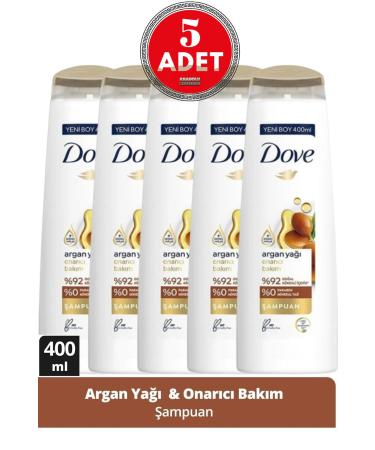 Dove Argan Oil Repair Care Hair Care Shampoo 400 Ml 5 Pieces