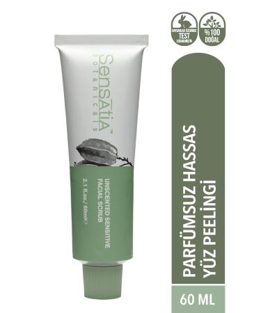 Sensatia Botanicals Unscented Sensitive Facial Scrub 60ml - Buy Online on GoSupps.com