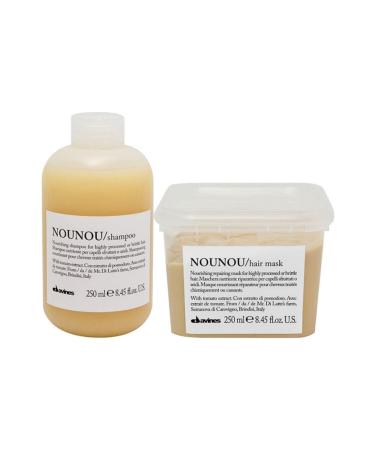 Davines Nounou Shampoo 250 Ml + Nounou Hair Mask 250 Ml Advantageous Package-