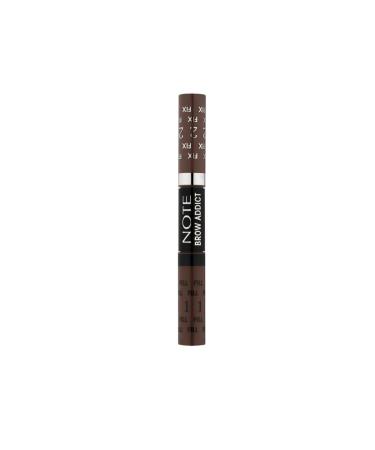 Note Cosmetics Brow Addict Fix&fill Eyebrow Shadow&Mascara 2 in 1 03 .brow-22275