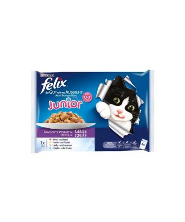 FELIX Junior Kitten Canned Food 4-Pack (4X100 GR)