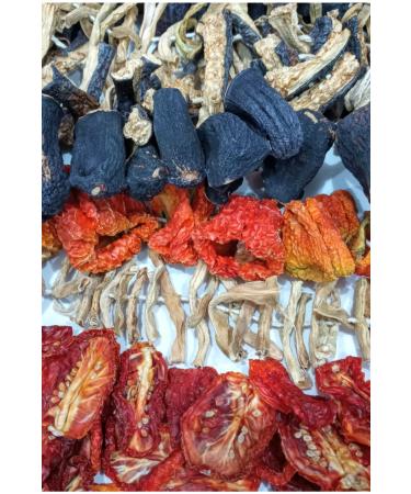 Village House Dried Eggplant-Sweet Pepper-Tomato200 Gr-Beans-Fried Eggplant (Advantageous Package)