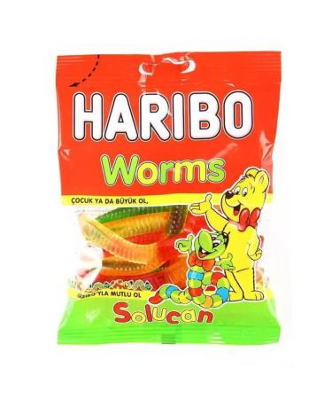Haribo Worms 80 Gr X 4 Pieces