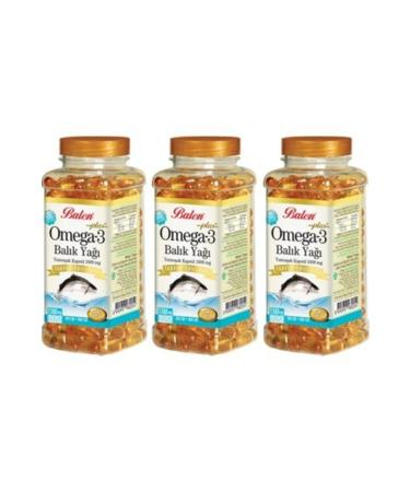 Balen 3 Box Plus Omega 3 Fish Oil Omega3 Fish Oil 100 Capsules X 1380 mg X 3