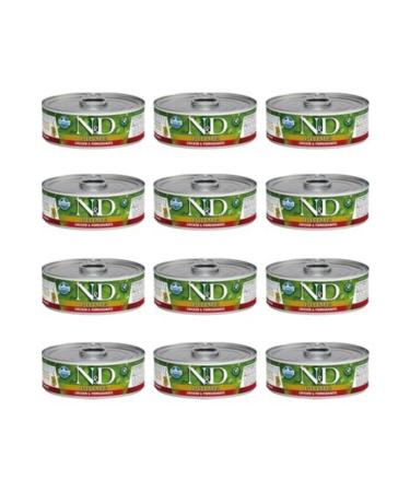 N & D Prime Chicken and Pomegranate Kitten Canned Food 80 Gr X 12 Pieces