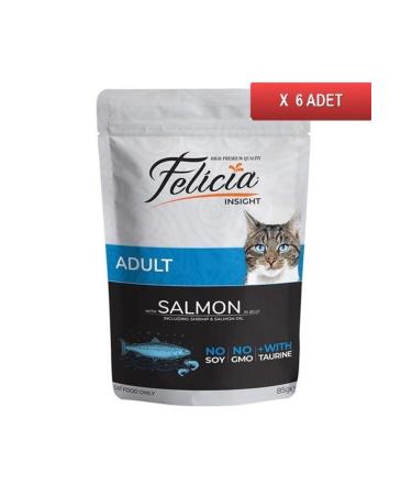 Felicia Pouch Salmon Cat Canned Food Grain-Free 85 gr X 6 Pieces