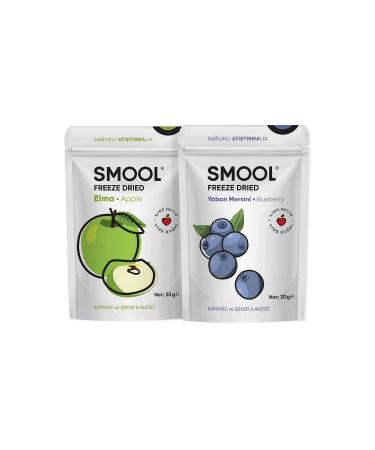 SMOOL Freeze Dried Set of 2 Apple - Blueberry (FREEZE DRIED)