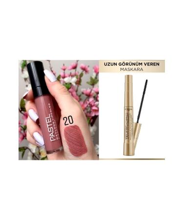 Pastel Daylong Lipcolor Kissproof Liquid Lipstick No20 + L'or al Paris Mascara Telescopic Black