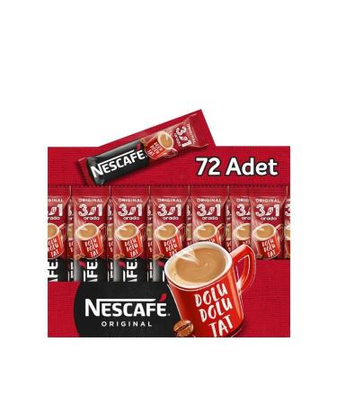Nestle Nescafe 3 in 1 Instant Coffee 17.5 Gr 72 Li