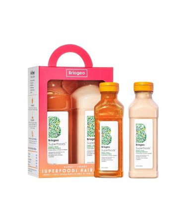 briogeo Superfoods Mango Cherry Nutritive Vitamins Hair Care Set Shampoo Conditioner