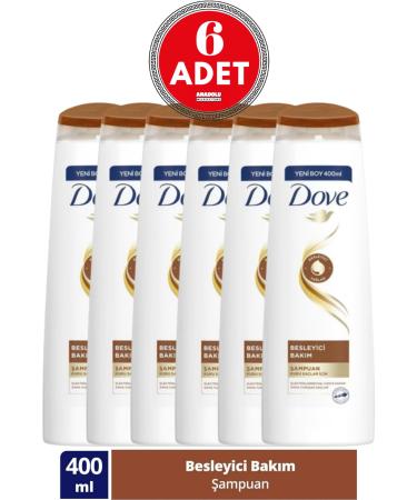 Dove Nourishing Care Hair Care Shampoo 400 ml 6 Pieces