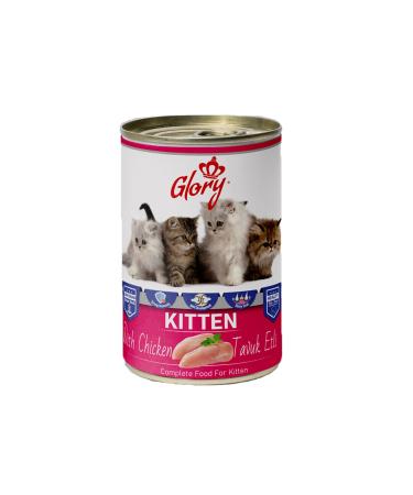 Glory Chicken Piece Kitten Canned Food 400 gr 12 Liters